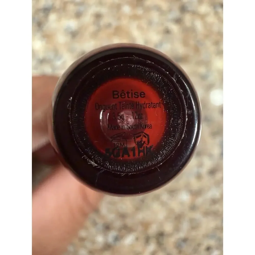VIOLETTE_FR Lip Nectar Bêtise Tinted Hydrating Lip Gloss, Red 0.12 oz NEW
